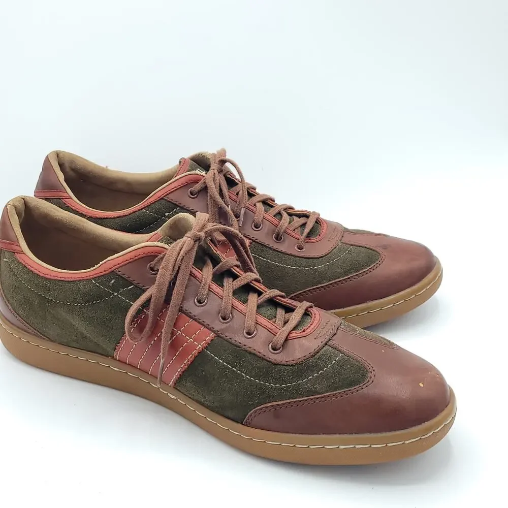Fossil shoes low top green brown men's size 13